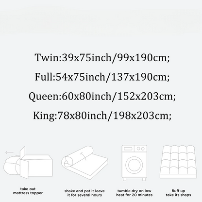 ComfyPillows® Bamboo Mattress Topper