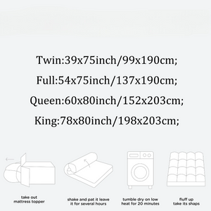 ComfyPillows® Bamboo Mattress Topper